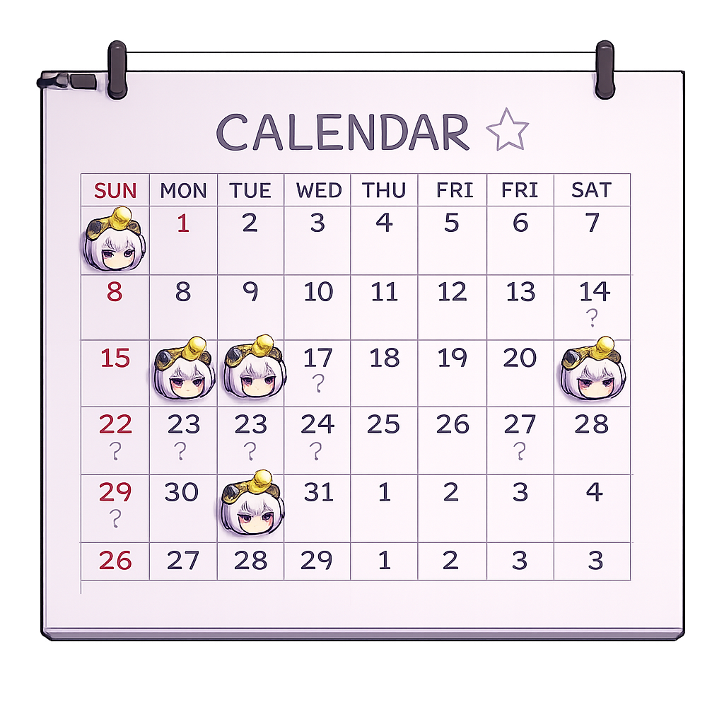 Haven calendar